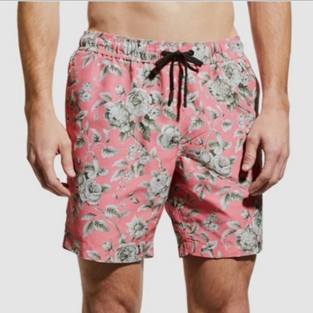 Onia The Charles Floral Swim Trunks in Stretchy Nylon - Men's